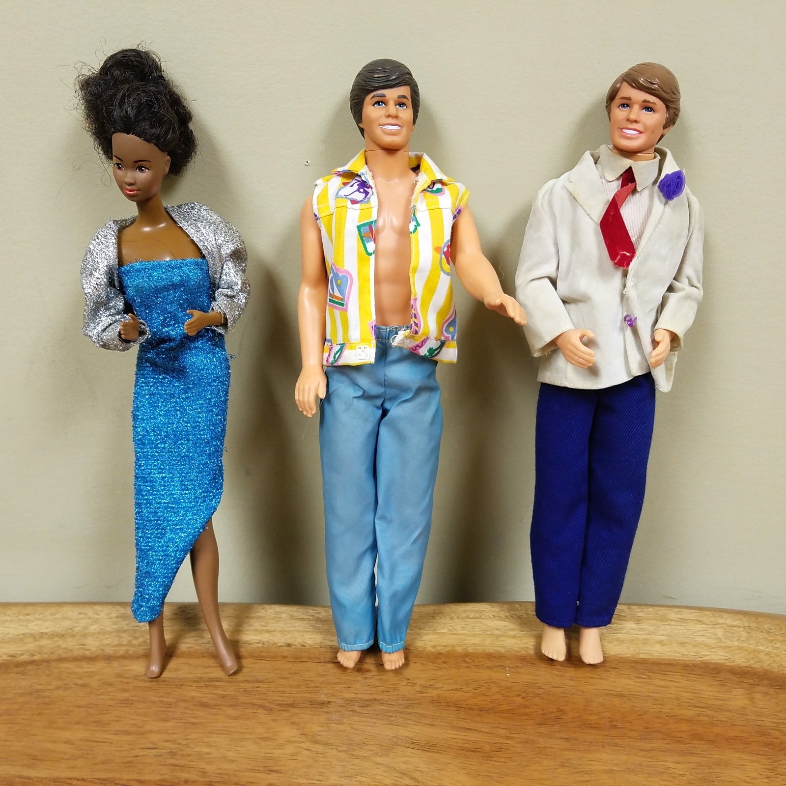 Vintage 60s Barbie Doll Lot 1966 1968 Ken Twist Turn Bend Knee Outfits Clothes