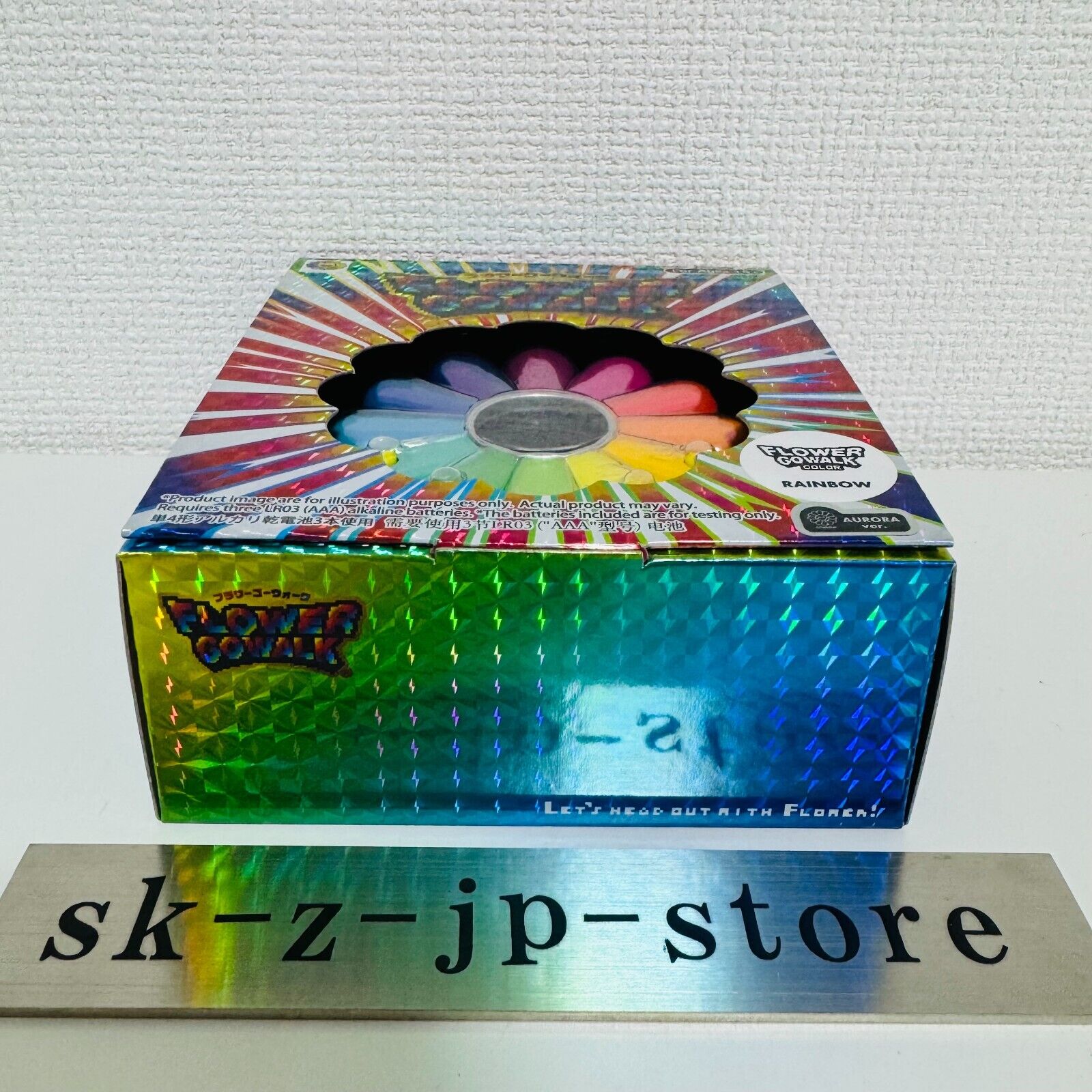 Takashi Murakami FLOWER GO WALK COLOR Aurora Rainbow Clear W Takashi Murakami FLOWER GO WALK COLOR Aurora Rainbow Clear W