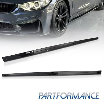 M Sport Style Extension Splitter Side Skirt For BMW F32 F33 4 Series 2014-2020