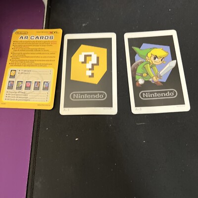 2011 2020 Nintendo 3DS AR Cards Question Mark Block and zelda