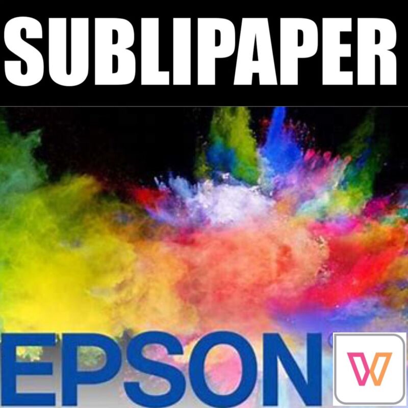 SUBLIPAPER 100 Sheets 8.5”x11” Dye Sublimation Ink Heat Transfer Paper A-Sub