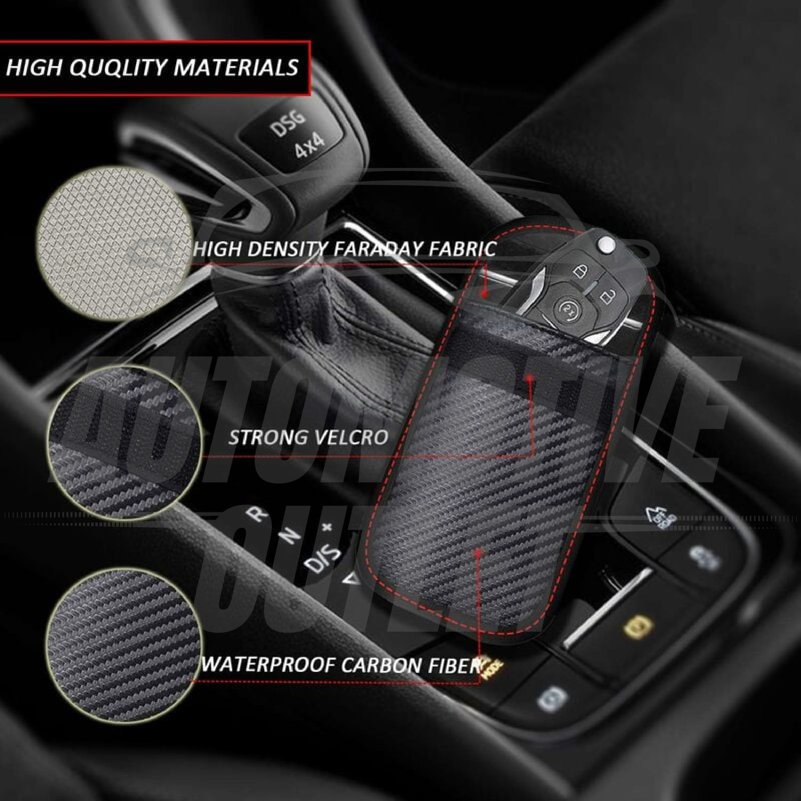 4x SIGNAL BLOCKER CASE RFID BLOCKING FARADAY POUCH FOR BMW KEYLESS ENTRY FOBS 11