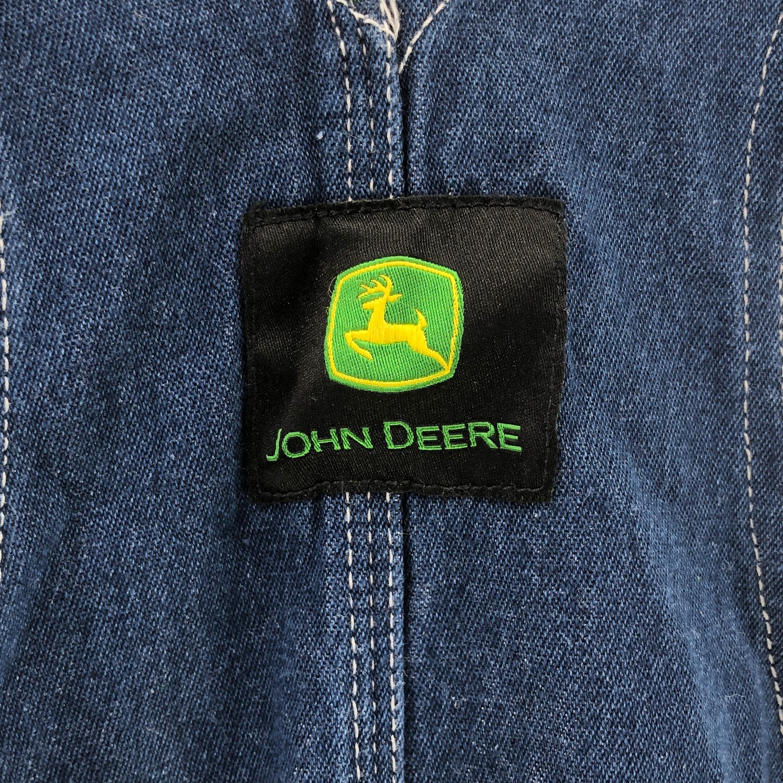 John Deere Blue Bib Jean Overalls Youth Kids Size 10 Regular Farmer GB5