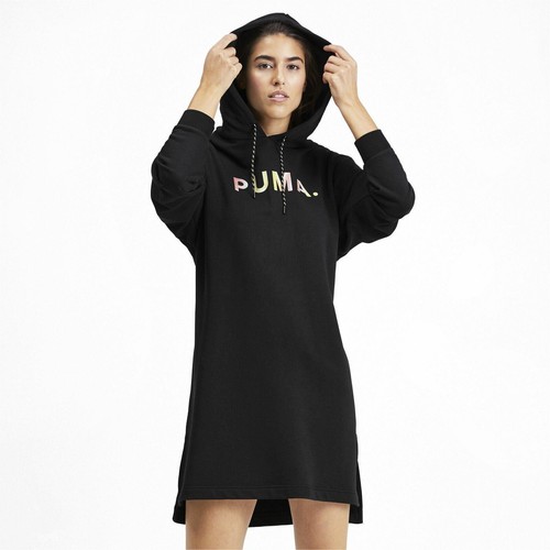 

[595512-01] Женское платье с капюшоном Puma Chase, Черный
