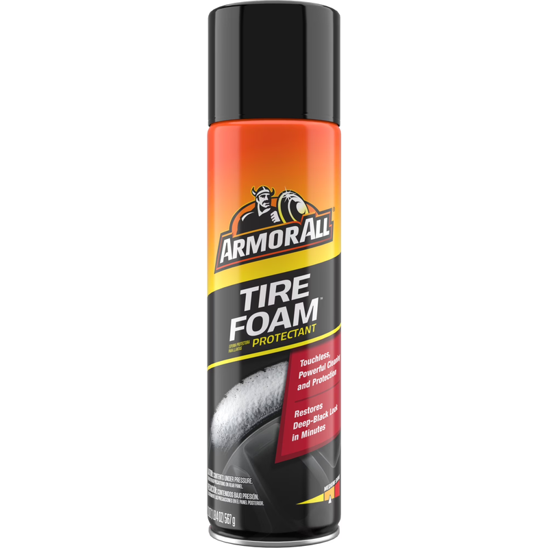 Tire Foam, Car Cleaning Foam, Wheel and Tire Cleaner - 20 Oz