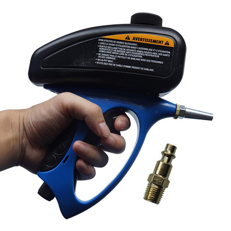Sandblaster Kit Includes 1 and 2 Nozzles Blasting Machine for Cleaning Rust Dirt