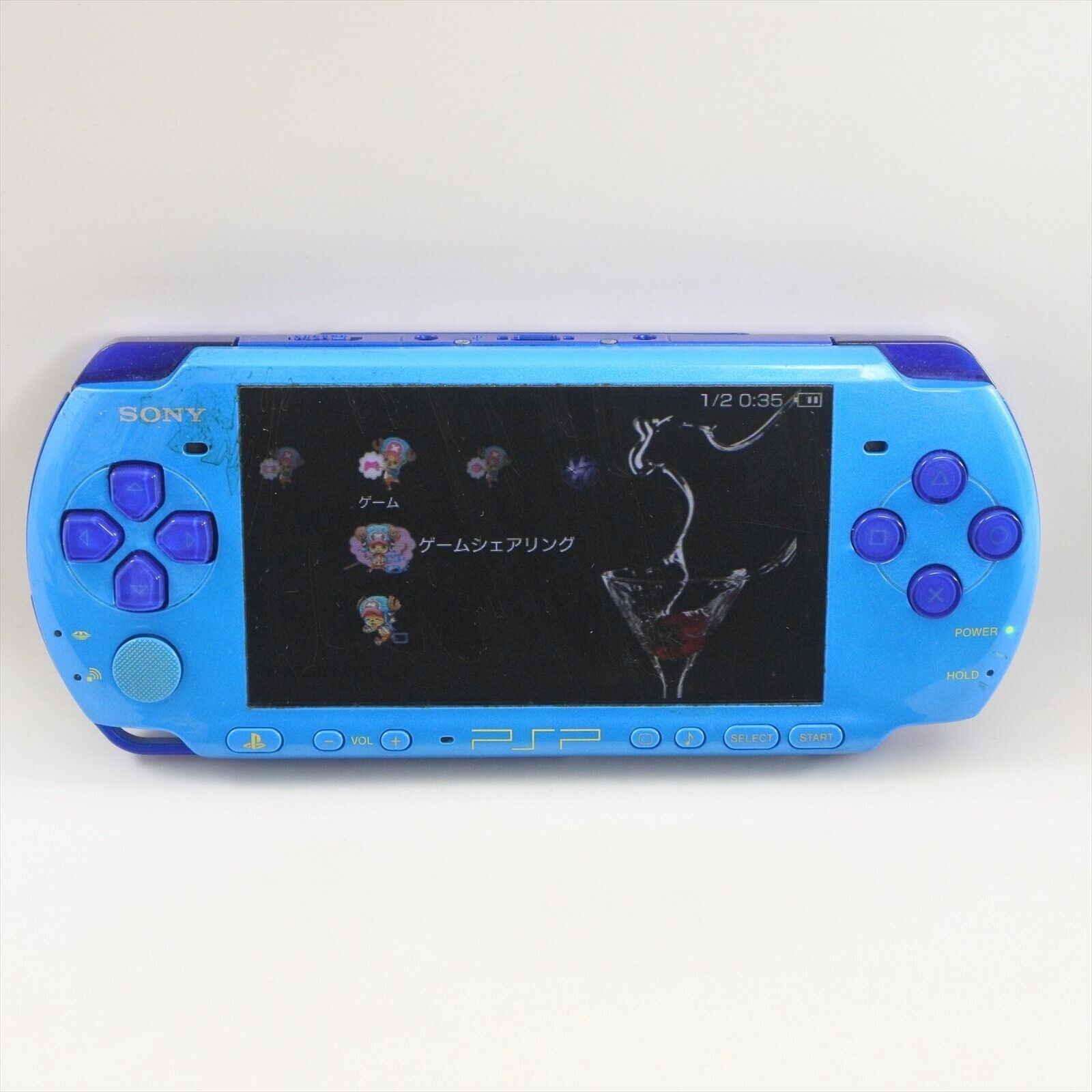 PSP Console PSP-3000 Sky Blue / Marine Blue PS Portable PSP Console PSP-3000 Sky Blue / Marine Blue PS Portable