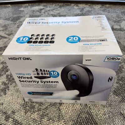 Night Owl 2-Way Audio 20 Channel 10 Camera 1080p DVR Security System with 1TB HD