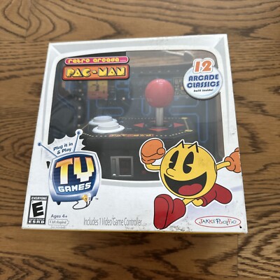 Jakks Pacific Retro Arcade Pac-Man Game 12 in 1 (TV Plug & Play) Galaga, Dig Dug