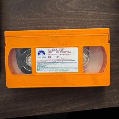 Blues Clues Stop Look and Listen VHS Tape 2000 Kids Educational Very Good