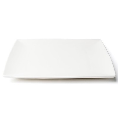 Browne Foodservice FOUNDATION Porcelain Coupe Plate, Square, 1...