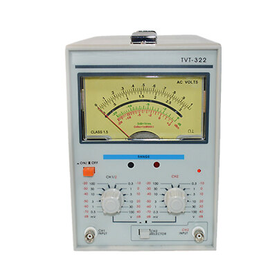 110V Double Needle Millivoltmeter Voltage Double Pointer Display 300uV-100V New