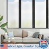 Haton Window Privacy Film Frosted Glass for Bathroom, Static Cling UV Sun Blocking Window Clings, Opaque Decorative Coverings Removable Sticker Heat Control Tint for Home Door, Pure 23.6