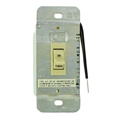 Intermatic EI60MH Electronic Interval 60-Minute Auto Shut-off Timer Ivory  