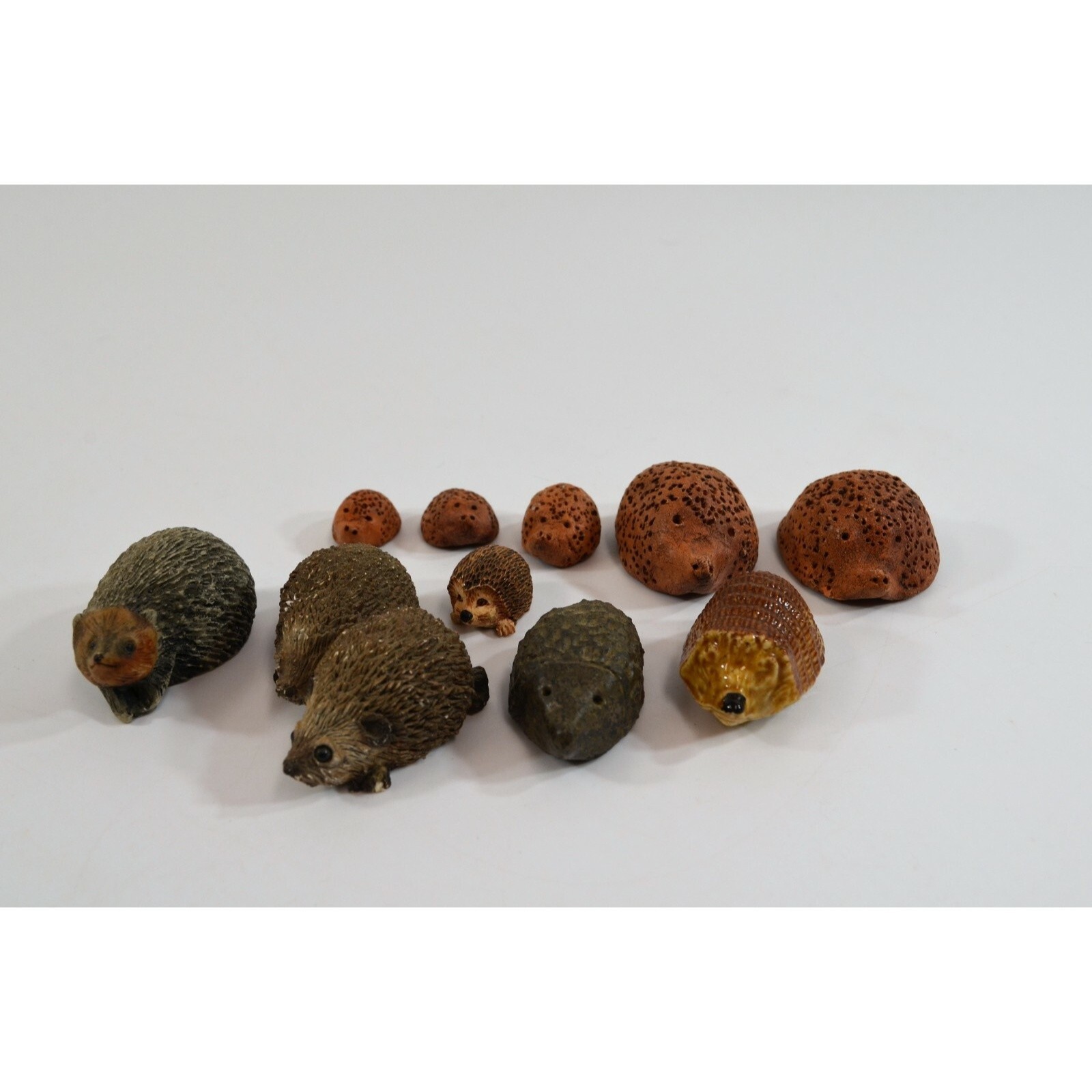 Hedgehog Miniature Collection Stone Critter Littles Wade Porcupine Lot Ceramic