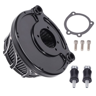 Chrome Air Filter System for Harley Dyna 2000-2017 Touring 2000-2007 Aluminum