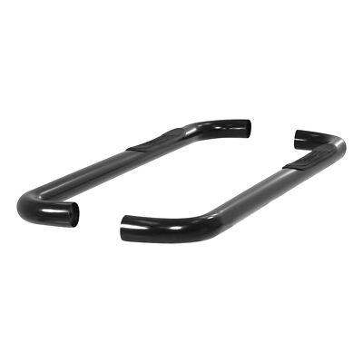 Aries 3in Round Black Nerf Bars Side Steps for 1997-2004 Dodge Dakota Club Cab