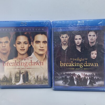 Breaking Dawn Parts 1 And 2 - Twilight Saga   Brand New Blu-ray Sealed