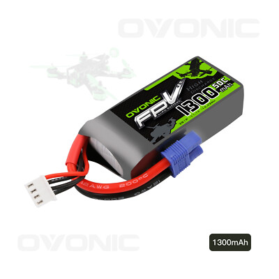 Ovonic 11.1V 3S 1300mAh 50C Lipo Battery EC3 for rc airplanes Glider Car Boat 