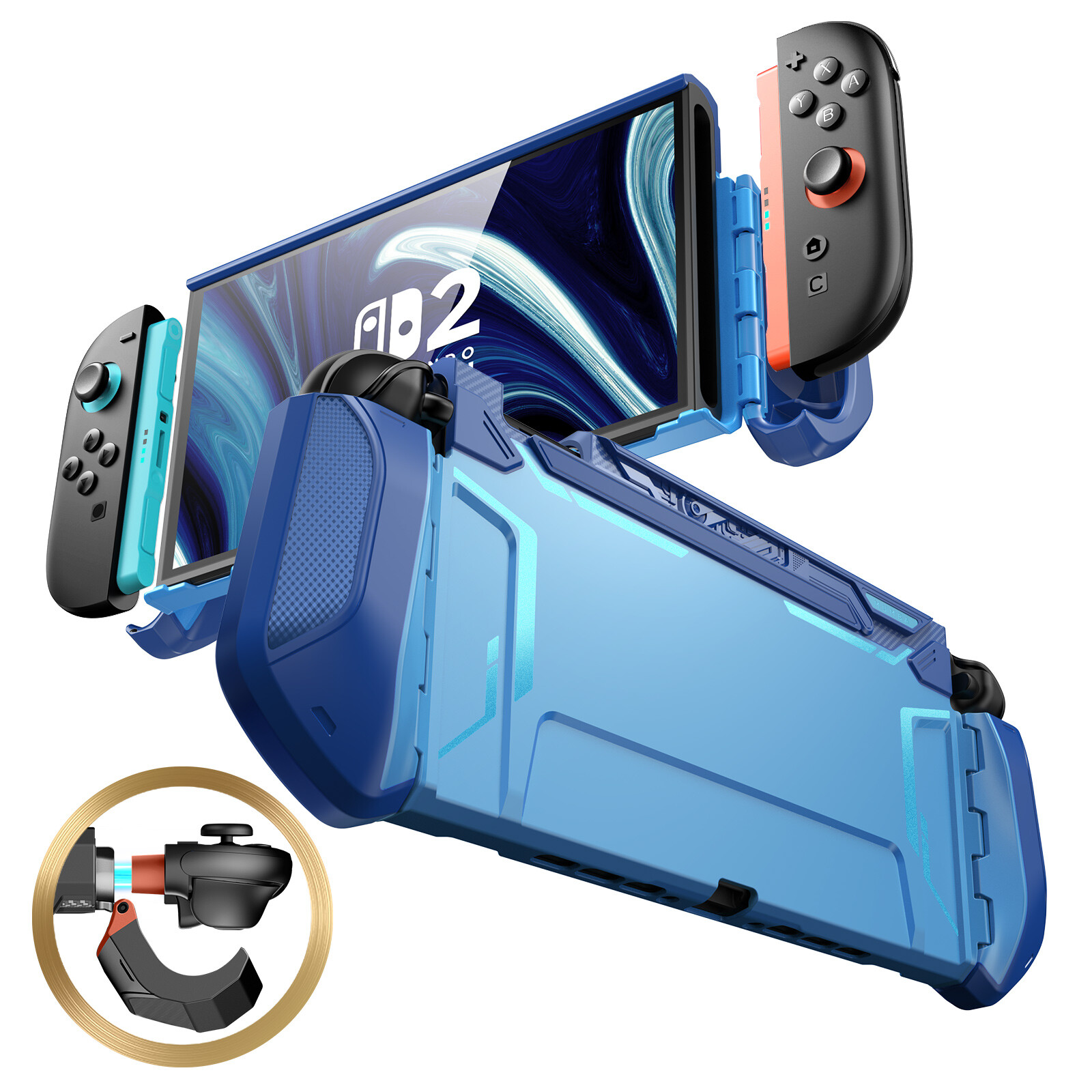 Nintendo Switch - ふるふる Nintendo Switch Lite (Blue) Gaming Console Bundle with Zelda