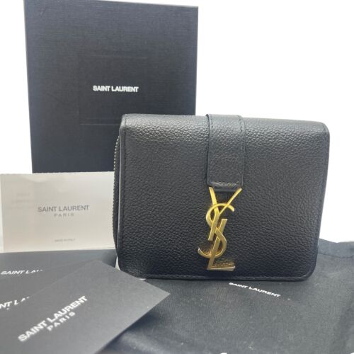 Authentic SAINT LAURENT Portefeuille Famme Zippy Wallet Authentic SAINT LAURENT Portefeuille Famme Zippy Wallet