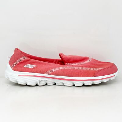 

Skechers Womens Go Walk 2 Fresco 13949 Розовые повседневные кроссовки, размер 8,5, Розовый, Go Walk 2 Fresco