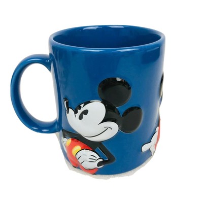 Disney Store Mickey Mouse Coffee Mug Blue 3d Raised Images Ceramic Cupのebay公認海外通販 セカイモン
