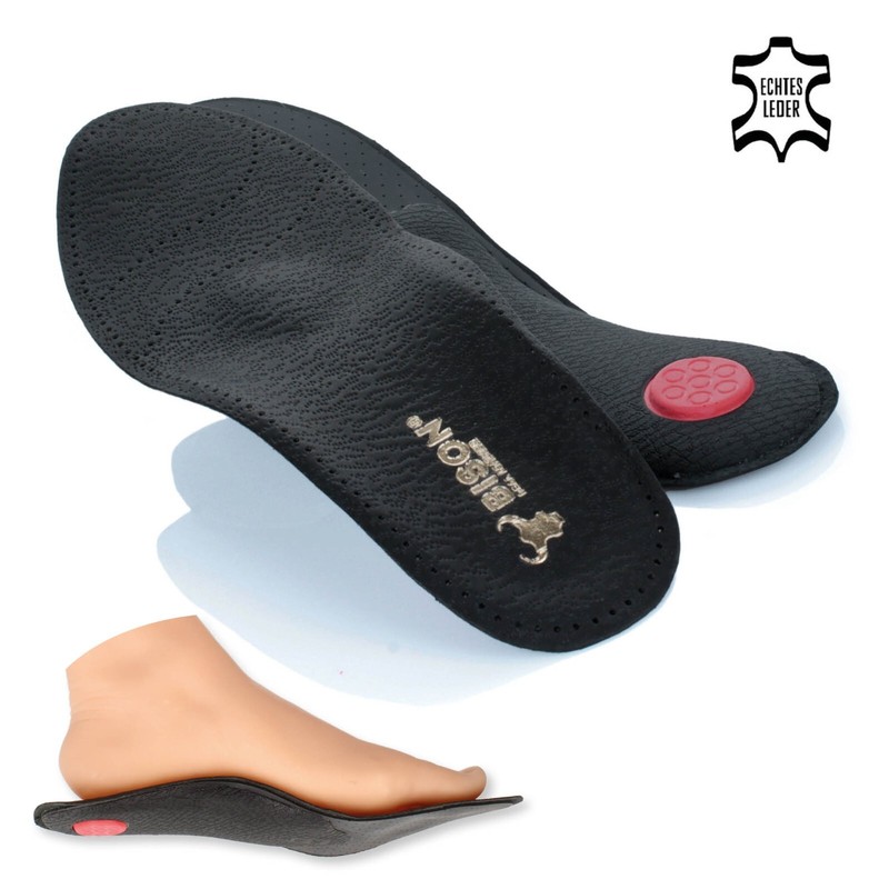 OrthopÃ¤Dische Schuheinlagen Leder Einlegesohlen Bis Gr. 47 Premium FuÃBett Bison