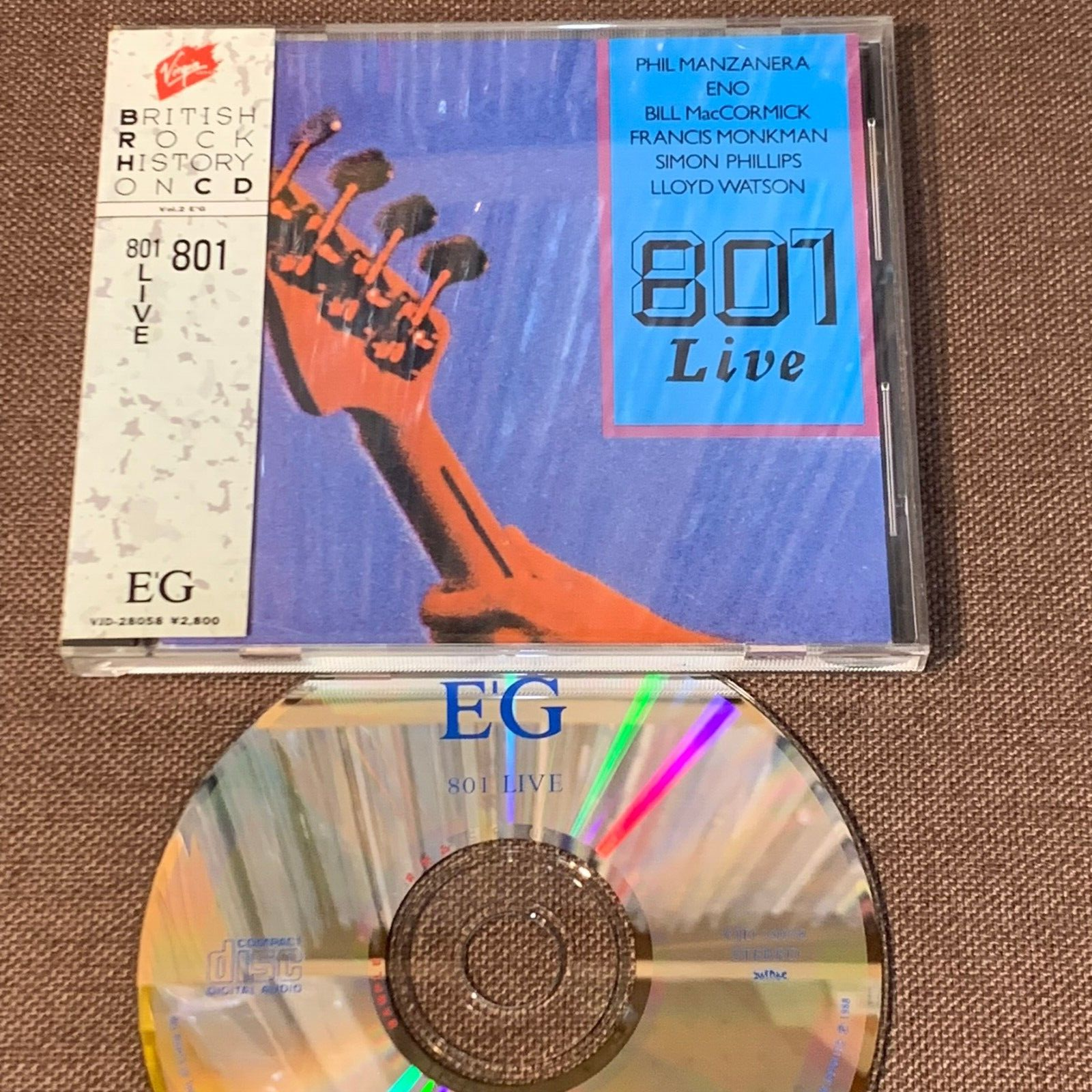 Promo 801 Live JAPAN CD VJD-28058 w/ OBI Brian Eno Phil Promo 801 Live JAPAN CD VJD-28058 w/ OBI Brian Eno Phil