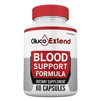Gluco Extend Capsules Blood Support, GlucoExtend Pills Glyco Support (1 Pack)