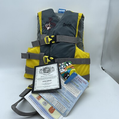 Stearns Warner Bros TAZ Life Vest Child 30-50 Pounds USCG Approved