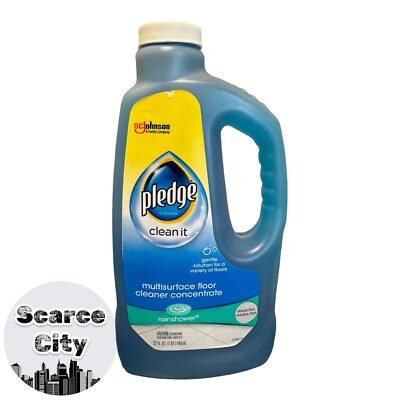 New Pledge Clean It Multisurface Floor Cleaner Concentrate Rainshower 32 Oz