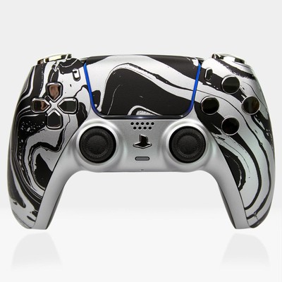 Silver Acid Killscreen DualSense Playstation 5 Custom PS5 Controller
