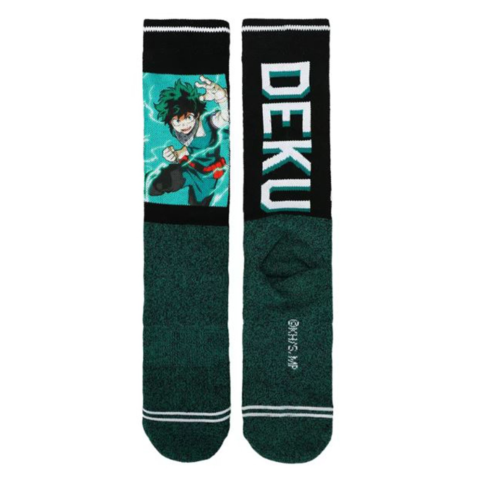 Сублимированные панно Bioworld My Hero Academia Deku Panel для одной пары мужских носков Crew
