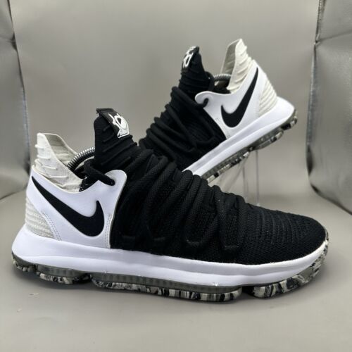 Nike Zoom KD 10 Kevin Durant Oreo Flyknit Basketball Sneaker Nike Zoom KD 10 Kevin Durant Oreo Flyknit Basketball Sneaker