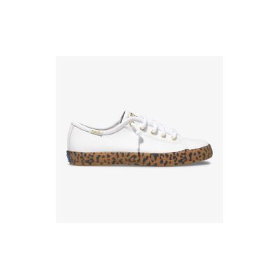 Keds Kids Kickstart Leopard Foxing Кроссовки Модные кожаные кроссовки