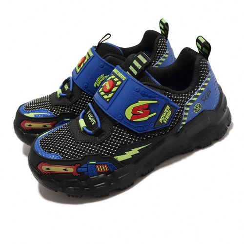 

Skechers S Lights-Adventure Track-Sound Blasters Black Kids Casual 400155-LBBLM, Черный, S Lights-adventure Track-sound Blasters