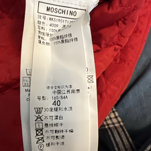 Pre-owned Moschino Love  Reversible Red/ Bluejacket Size 40 Usa 4 In Red/blue