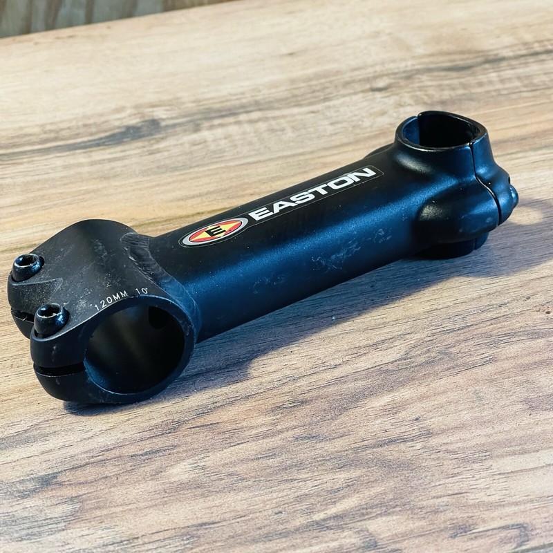 Easton Black Aluminum Mountain Bike Stem 120 1 1/8 Threadless 10 Degree 25.4