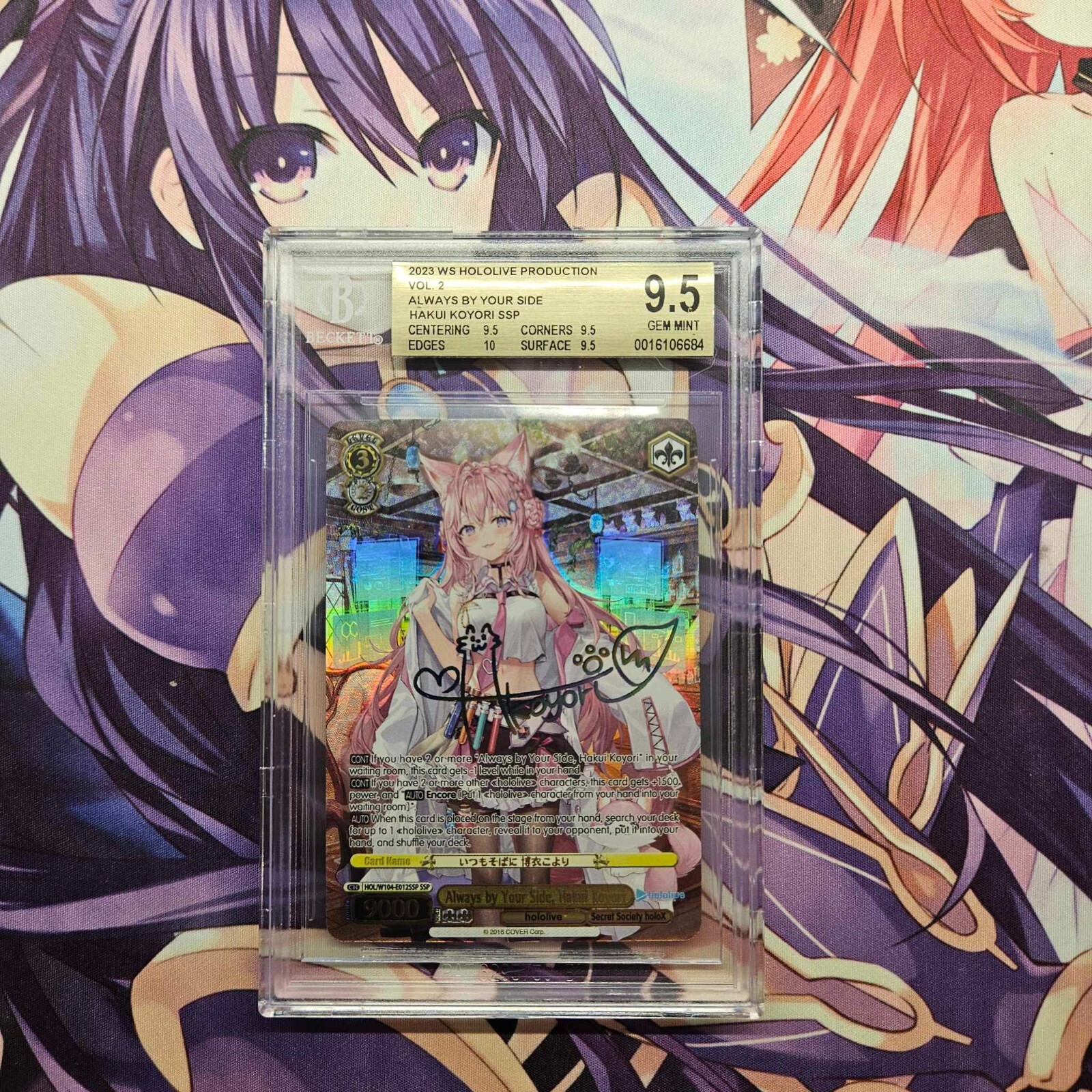 BGS 9.5 Weiss Schwarz ゴールデンハインド BGS 9.5 Weiss Schwarz Hololive Vol. 2 EN Always by Your Side