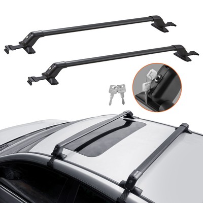 Crossbar For Naked Roof Vehicle Aluminum With Lock