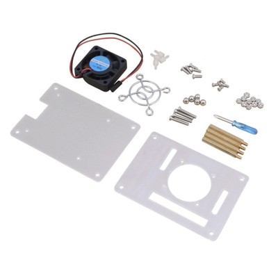 Arcylic Clear Case Box Enclosure Fan Heatsink For Raspberry Pi 3/2 Model B/B+ A