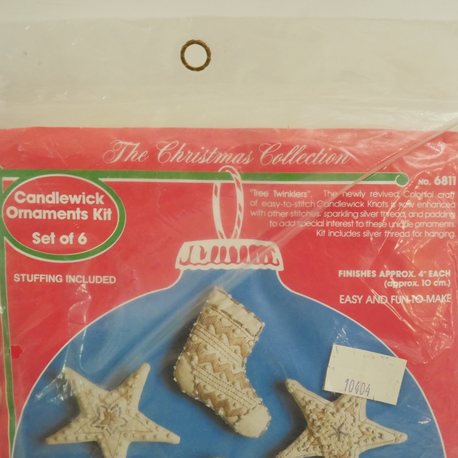 LOT 2 Paragon Christmas Needlecraft Kit Candlewick Ornaments Collection New