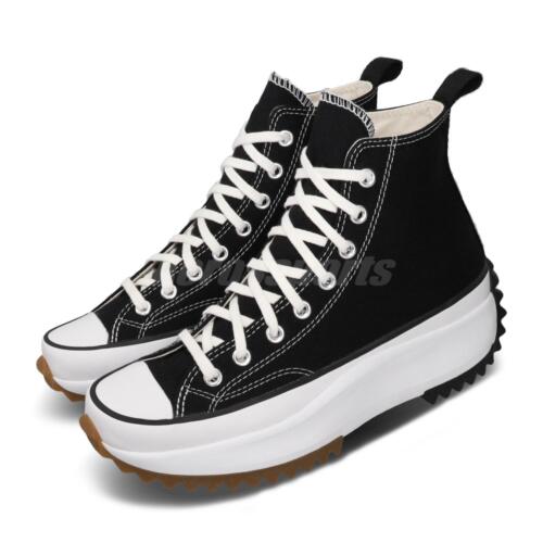 

Мужские повседневные туфли на платформе унисекс Converse Run Star Hike, черные, белые, резиновые, 166800C, Черный, Run Star Hike