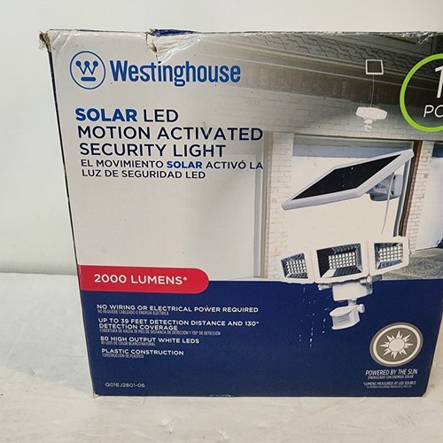 Westinghouse Solar LED Motion Activated Security Light 2000 Lumen