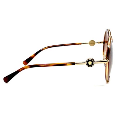 Pre-owned Versace Sunglasses Mod.2229 1002/13, Authentic In Brown
