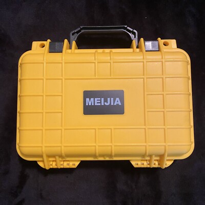 MEIJIA Portable All Weather Waterproof Protective Hard Case, Small Yellow 