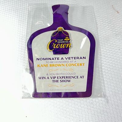 New! Crown Royal Canadian Whiskey Enamel Lapel Hat Pin 