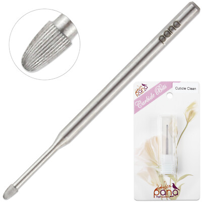 Professional Silver Cuticle Clean Safety Carbide Nail Drill Bit Medium Grit