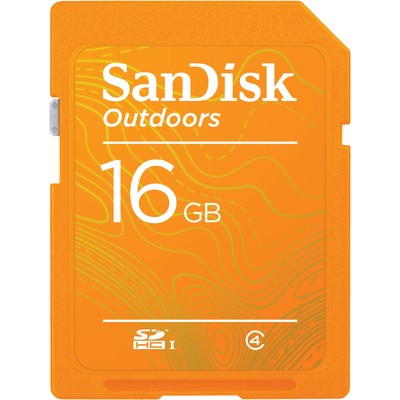 San Disk  Outdoors 16 GB SDHC  Card Wildlife High Def Waterproof Temp Resistant